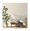 Tempaper Block Print Leaves Peel And Stick Wallpaper In White Clay
