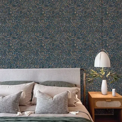 Tempaper Brushstroke Peel & Stick Wallpaper In Black