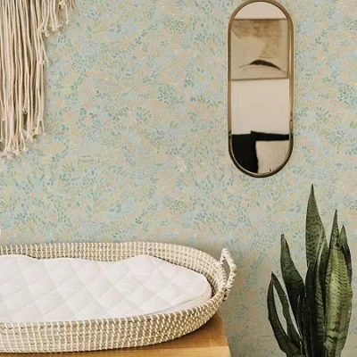 Tempaper Brushstroke Peel & Stick Wallpaper In White