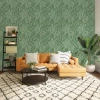 Tempaper Canvas Palm Peel & Stick Wallpaper In Green