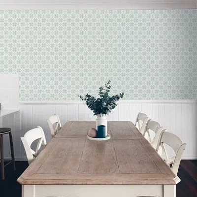 Tempaper Decorative Tile Peel & Stick Wallpaper In Green