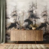 Tempaper Forest Reserve Mural Wallpaper In Black