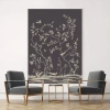 Tempaper Garden Midnight Mural Wallpaper In Black