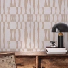 Tempaper Grass Geo Jute Peel & Stick Wallpaper In Sand