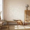 Tempaper June Grass White Mural Wallpaper In White