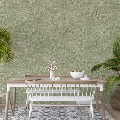 Tempaper Jungle Peel & Stick Wallpaper In Green