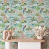 Tempaper Mermaid Toile Peel & Stick Wallpaper In Blue