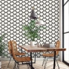 Tempaper Mosaic Scallop Peel & Stick Wallpaper In Black