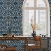 Tempaper Ornate Medallion Peel & Stick Wallpaper In Blue