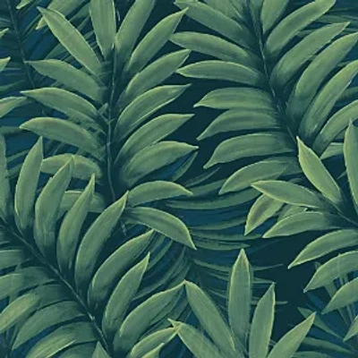 Tempaper Palm Leaves Peel And Stick Wallpaper In Green