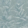 Tempaper Pastel Palm Peel And Stick Wallpaper In Med Blue
