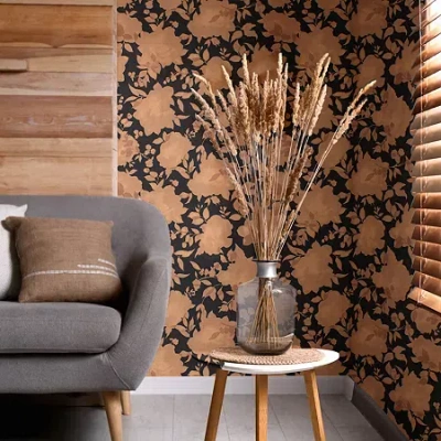 Tempaper Silhouette Peel & Stick Wallpaper In Black