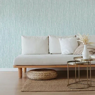 Tempaper String Of Pearls Peel & Stick Wallpaper In Blue