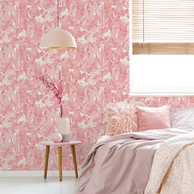 Tempaper Tropical Peel & Stick Wallpaper In Pink