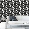 Tempaper Wiggle Room Peel & Stick Wallpaper In Black