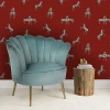 Tempaper Zebras Peel & Stick Wallpaper In Red