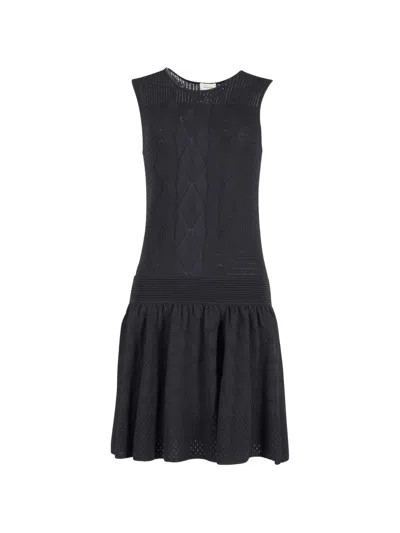 Pre-owned Temperley London Acacia Knitted Dress In Black