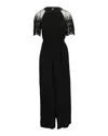 Temperley London Alice By  Lace Sleeve Maxi Dress In Black Cotton In Black