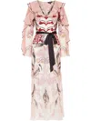 Temperley London Amaya Maxi Dress In Pink