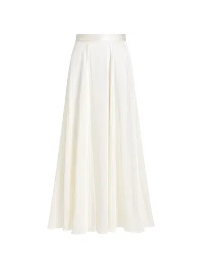 Temperley London Amerie Satin Maxi Skirt In Yellow