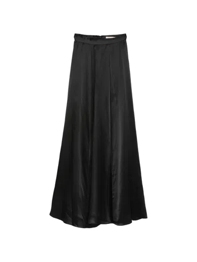 Temperley London Amerie Satin Skirt In Black