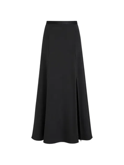 Temperley London Amerie Side-slit Maxi Skirt In Black