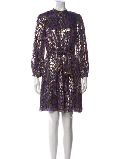 Pre-owned Temperley London Animal Print Mini Dress In Multi