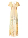 Temperley London Bardot Sequin-embellished Gown In Gold