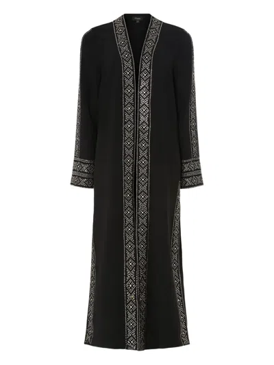 Temperley London Beads-embellishment Coat In Black