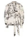 Temperley London Jacke Mit Gürtel In Neutral
