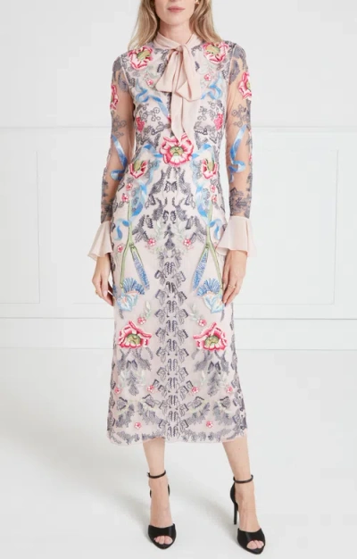 Temperley London Bilbao Tie Dress In Multi