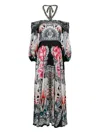 Temperley London Cici Floral-print Halter Midi Dress In Multi
