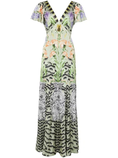 Temperley London Cleo Gown In Green