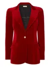Temperley London Clove Velvet Blazer In Red