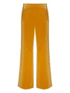 Temperley London Clove Velvet Flared Trousers In Brown