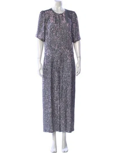 Pre-owned Temperley London Crew Neck Jumpsuit In Blue