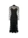 Temperley London 크로스본 래티스 이브닝 드레스 In Black