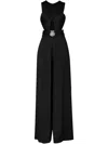 Temperley London Cut-out Jumpsuit In Black