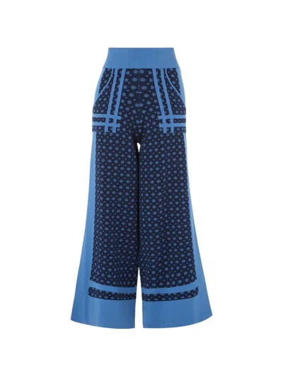 Temperley London Ditzie Floral-print Trousers In Multi