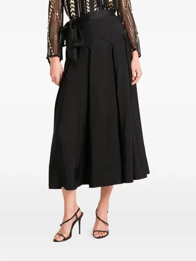Temperley London Elodie Midi Skirt In Black