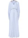 Temperley London Embellished Maxi Dress In Blue