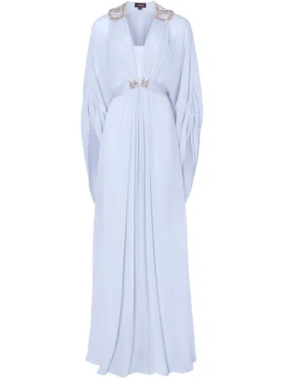 Temperley London Embellished Maxi Dress In White