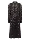 Temperley London Embellished Puff-sleeve Shirt Dress In Black