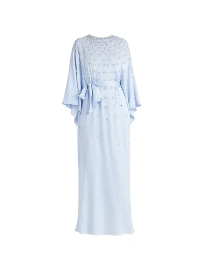 Temperley London Embellished Tie-waist Layla Gown In Multi