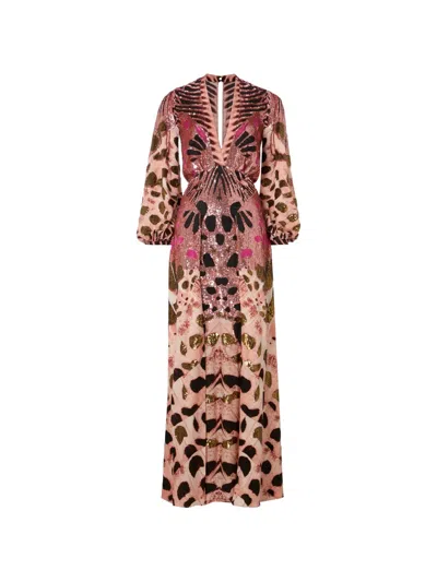 Temperley London Emperor Sequin Print Gown In Multi