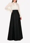 Temperley London Fancy A-line Floor-length Skirt In Black