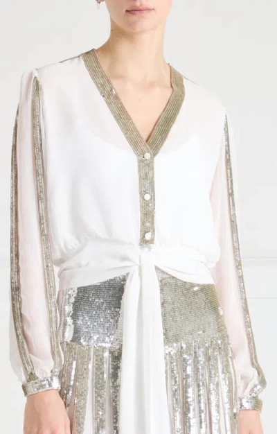 Temperley London Filigree Blouse In White