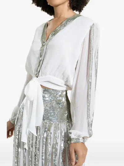 Temperley London Filigree Blouse In White
