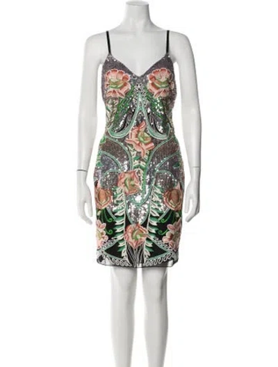 Pre-owned Temperley London Floral Print Mini Dress W/ Tags In White