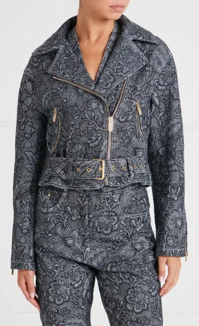 Temperley London Francis Denim Jacket In Black